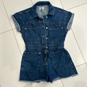 Free people denim romper